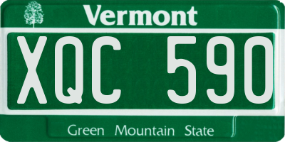 VT license plate XQC590