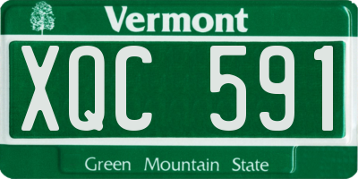 VT license plate XQC591