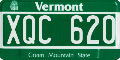 VT license plate XQC620