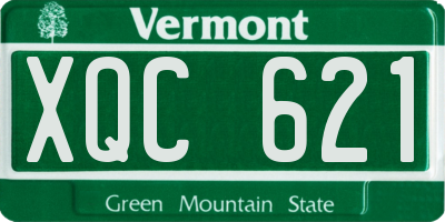VT license plate XQC621