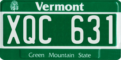 VT license plate XQC631