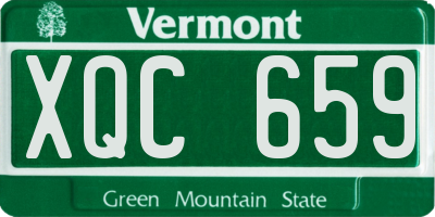 VT license plate XQC659
