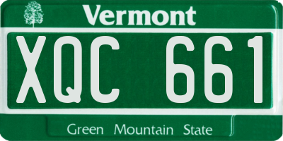 VT license plate XQC661