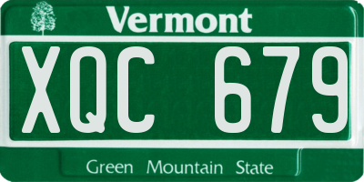 VT license plate XQC679