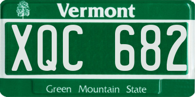 VT license plate XQC682