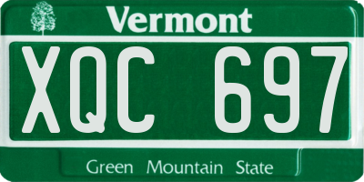 VT license plate XQC697