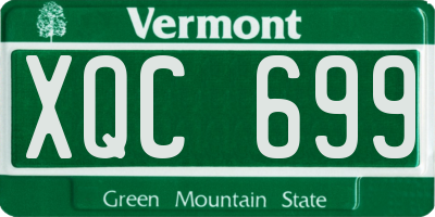 VT license plate XQC699