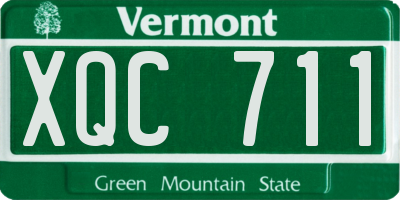 VT license plate XQC711