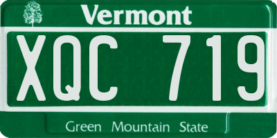 VT license plate XQC719