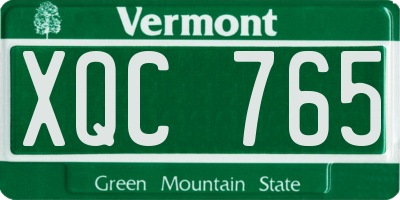 VT license plate XQC765