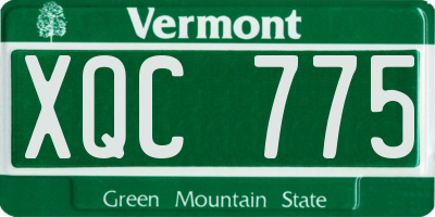 VT license plate XQC775