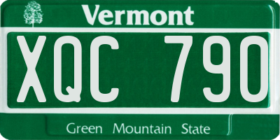 VT license plate XQC790