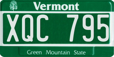 VT license plate XQC795