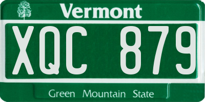 VT license plate XQC879