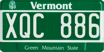 VT license plate XQC886