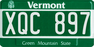 VT license plate XQC897