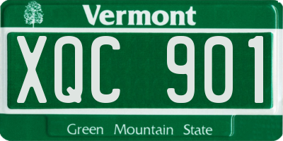 VT license plate XQC901