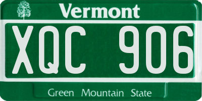VT license plate XQC906