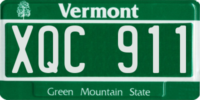 VT license plate XQC911