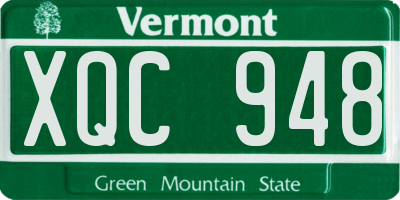 VT license plate XQC948