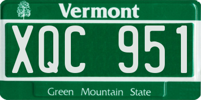 VT license plate XQC951