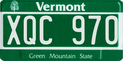 VT license plate XQC970