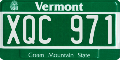 VT license plate XQC971