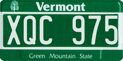 VT license plate XQC975