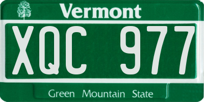 VT license plate XQC977