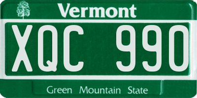 VT license plate XQC990