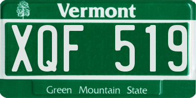 VT license plate XQF519
