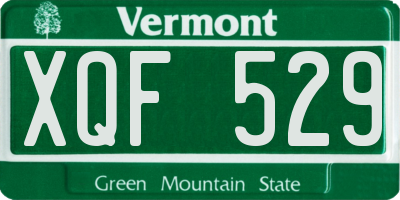 VT license plate XQF529