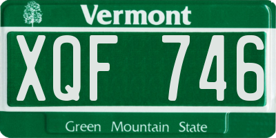 VT license plate XQF746