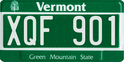 VT license plate XQF901