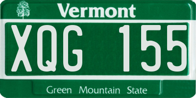 VT license plate XQG155