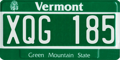 VT license plate XQG185