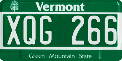 VT license plate XQG266