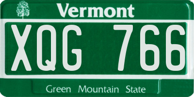 VT license plate XQG766