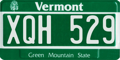 VT license plate XQH529