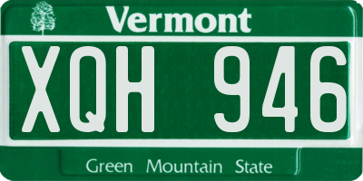 VT license plate XQH946