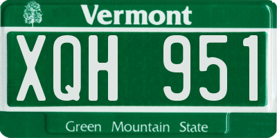 VT license plate XQH951