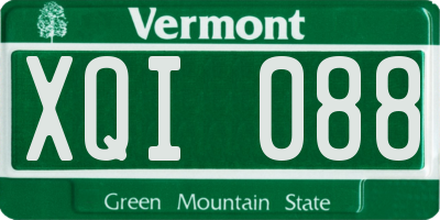 VT license plate XQI088