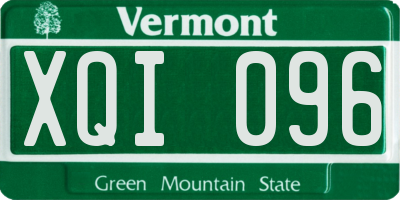 VT license plate XQI096