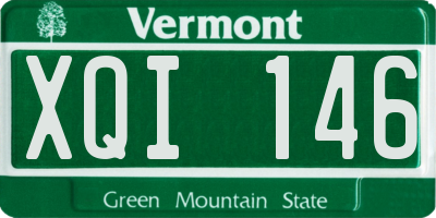 VT license plate XQI146