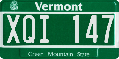 VT license plate XQI147