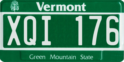 VT license plate XQI176