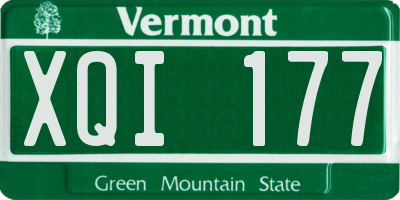 VT license plate XQI177