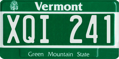 VT license plate XQI241