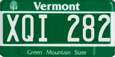 VT license plate XQI282