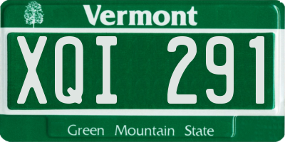 VT license plate XQI291